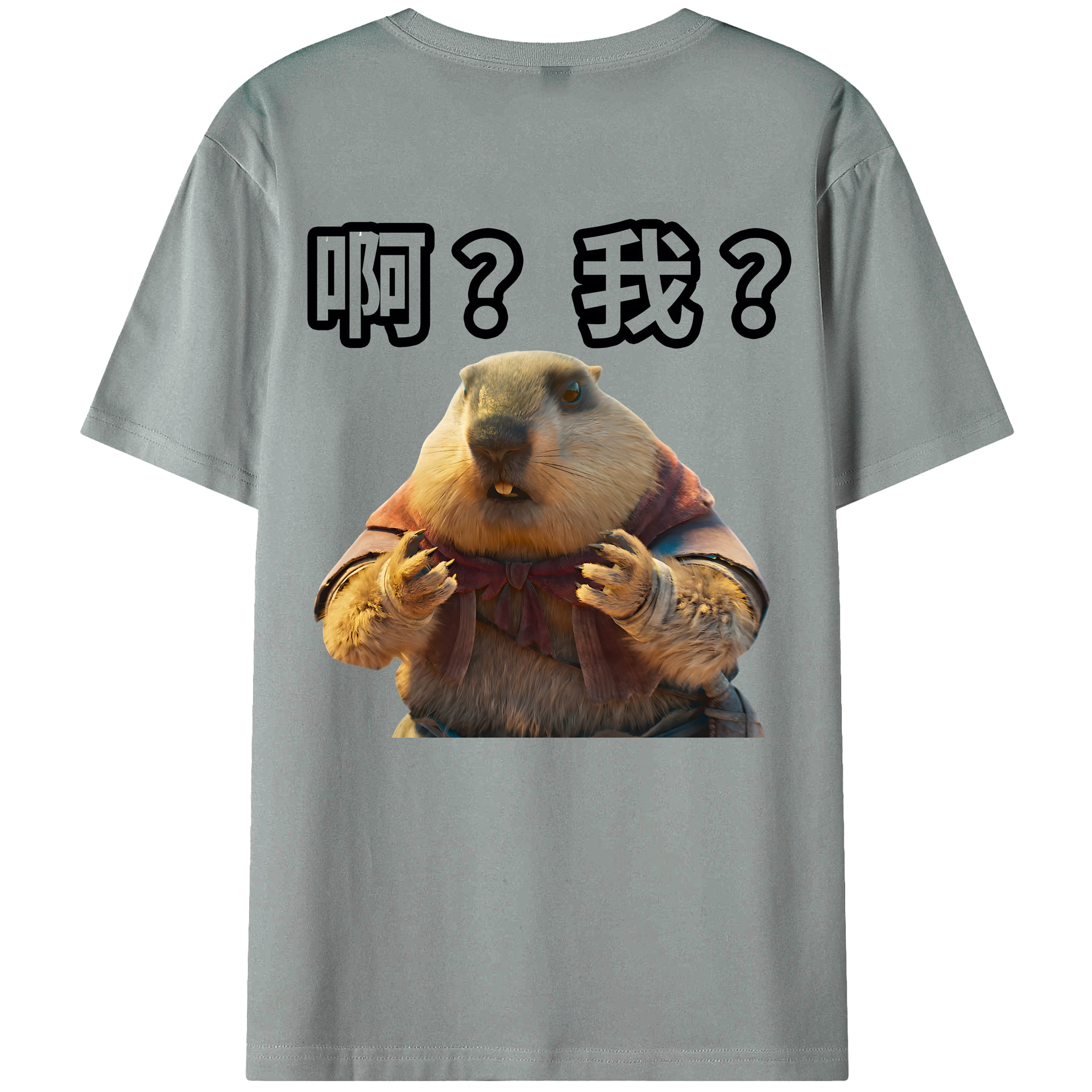 （画像用） Ne Zha 2 ナタ 魔童の大暴れ 綿100％ メンズ半袖Tシャツ（バックプリント） 通気性